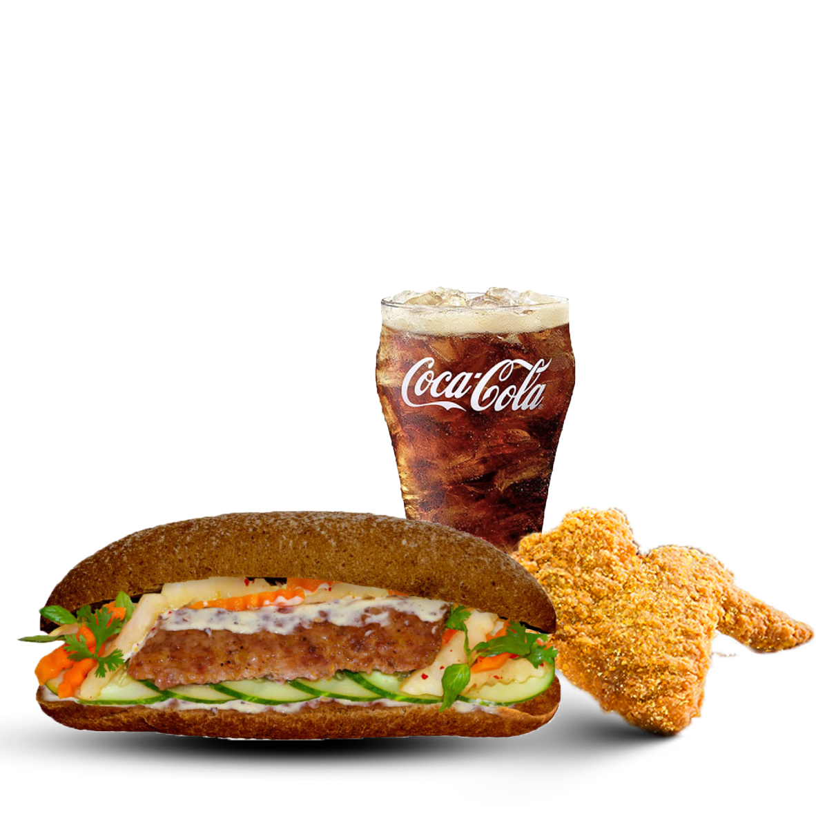 Combo bánh mì gà rán